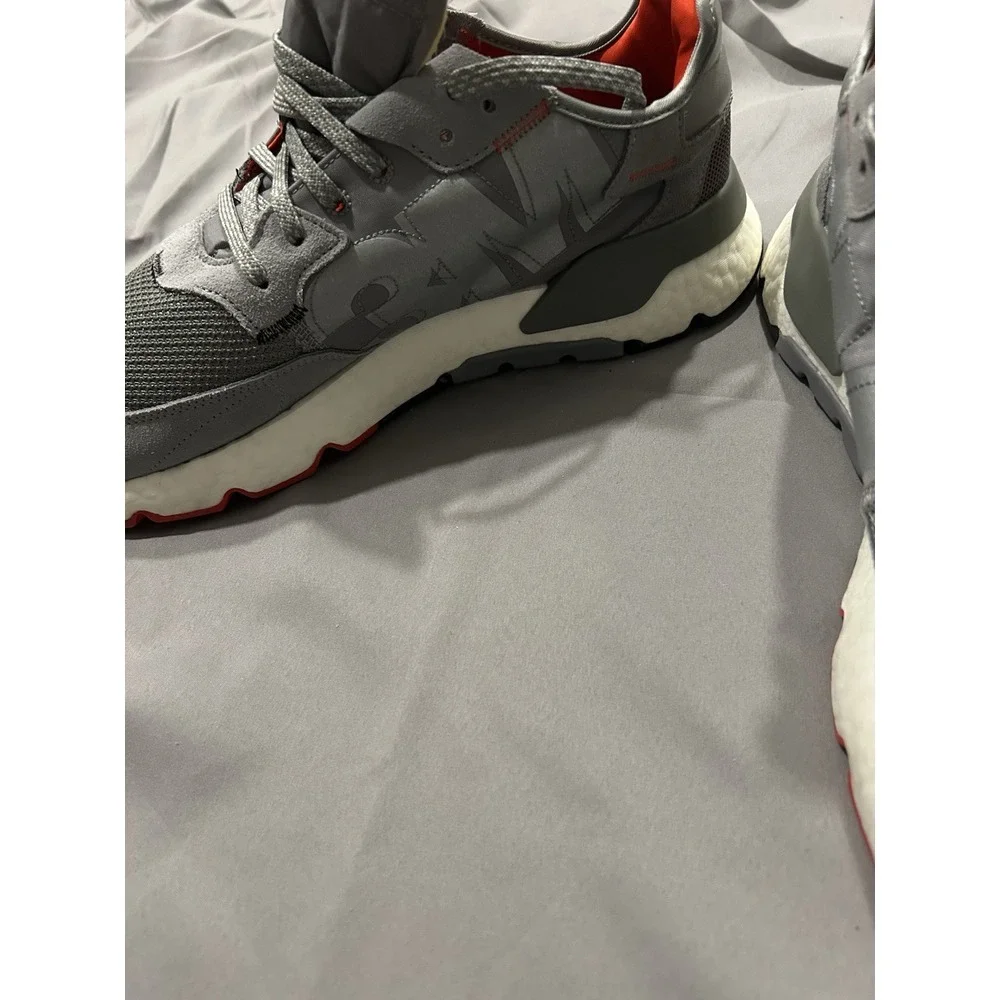 adidas Mens 3M Nite Jogger Ultraboost Sneaker Reflective Grey Gray Nwob Sz 14‎
